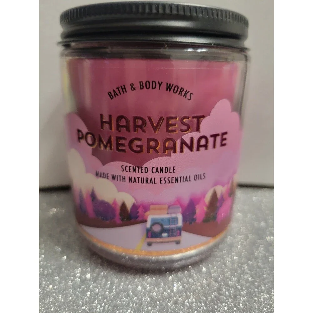 Bath and Body Works Harvest Pomegranate single wick candle